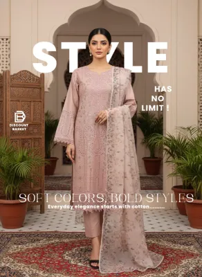 Premium Swiss Lawn Embroidered Suit